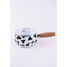 Store Mötilda Ahşap Saplı Emaye Sos Tavası 16CM 1,3 Litre (Indüksiyon Dahil Tüm Ocaklara Uygun)