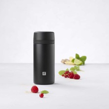 Store Thermo Çay Demlikli Matara, Paslanmaz Çelik, Siyah, 420 ml