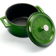 Store Metal Döküm Mini Tencere, 10 Cm, 0.35 L Hacim, Yeşil