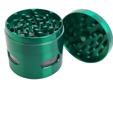 Store Pencereli 63 Mm. Yeşil Tütün Baharat Herbal Öğütücüsü Parçalayıcı PT94YS