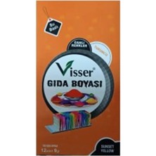 Misyon Visser Turuncu Toz Gıda Boyası 12'li Pasta ve Tatlı Için