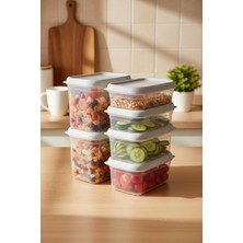 Store Hide Plus 6'lı Saklama Kabı Beyaz (2x 1,9lt - 2x 1 Lt - 2x 0,70 Lt)
