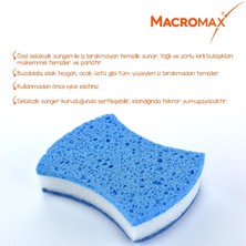 Store Macromax Comfort Çizmez Bulaşık Süngeri 2'li, Maksimum Emici Hassas Yüzeyler Için 2li Paket