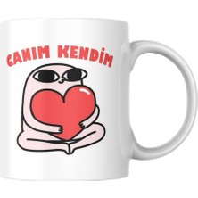 Store Canım Kendim Kupa Bardak Komik Yazılı Hediyelik Çay Kahve Kupası Coffee Mug