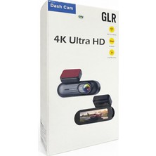 Glrtech Glr Araç Içi Dikiz Dashcam 2 Kameralı Gps Wifi 4K Araba Kamerası