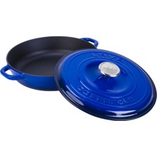 Store Döküm Yuvarlak Çok Amaçlı Yayvan Tencere New Heritage Serisi ÇAP(Ø)28CM. Mavi