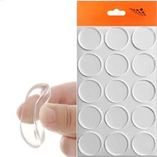 Store Yapışkanlı Cam Tutucu Şeffaf 22 mm 15 Li Mobilya Raf Ses Tutucu