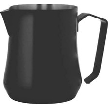 Store Mmo Metallurgica Metallurgica 17 Oz Paslanmaz Çelik Lale Süt Köpürtücü Sürahi, Siyah