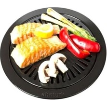 Orevio Yapışmaz Emaye Ev Kamp Barbekü Izgara Sulu Grill Ocak Üstü Yanmaz Yapışmaz Dumansız Her Ocağa Uyar