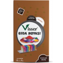Misyon Visser Kahverengi Toz Gıda Boyası 12'li Pasta ve Tatlı Için Seti