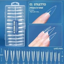 Orevio Yeni Nesil Jel Tips Tırnak 01 Stiletto Model