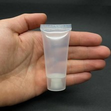 Orevio Şeffaf Boş Krem Tüpü 20 Ml; Vidalı Kapaklı Merhem Tüpü, Şeffaf Lipgloss Tüp 20 ml x 3 Adet