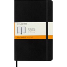 Orevio Defter, Moleskine Large Boy Yumuşak Kapak Çizgili Siyah