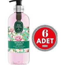Orevio Doğal Zeytinyağlı Manolya Çiçeği Sıvı Sabun 500 ml x 6 Adet