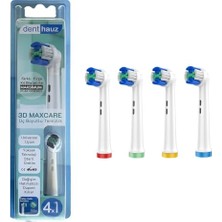 Orevio 3D Maxcare 3 Boyutlu Temizleme, Oral-B Uyumlu Diş Fırçası Başlığı, 4 Adet Yedek Başlık