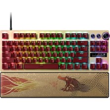Orevio Huntsman V3 Pro Tenkeyless Counter-Strike 2 Dragon Lore Optik Tkl E-Spor Pc Klavyesi, Snap Tap, Rapid Trigger, Qwerty Us Düzeni