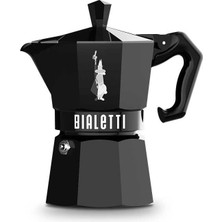 Bialetti Moka Pot Exclusive 3 Cup Siyah