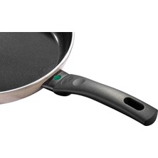 Store Ledro Kızartma Tavası, 24 Cm, Alüminyum, Indüksiyonlu Ocaklara Uygun, Seramik Yapışmaz Kaplama, Thermopoint, Italya'da Üretilmiştir, Bej