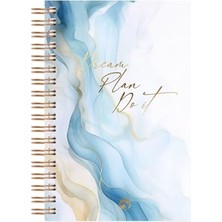 Orevio Marble Spiralli Defter Çizgili Dream 17X24 cm