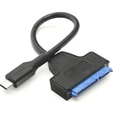 Orevio USB Type-C Sata 3.0 Dönüştürücü Kablo, 2.5inç SSD HDD Disk Bağlantı Adaptörü, 6gbps Tak-Çalıştır