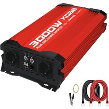 Orevio KBN3000 12V/220V 3000 W Tam Sinüs Dönüştürücü Invertör