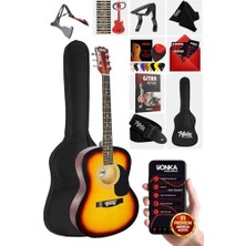 Orevio RG-550SB Pack Sunburs 40 Inç Akustik Gitar Seti, 4/4 Yetişkin