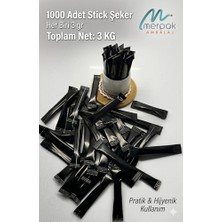 Orevio Şeker Stick Siyah 3 G x 1000 Adet