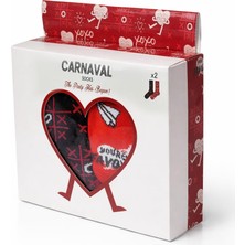 Carnaval Socks Sevgililer Günü Özel Tasarım Çorap Seti, Romantik Desenli Unisex Hediye Çorap, Pamuk,