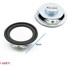 Orevio Hoparlör, Mini 4 cm 4 Ohm 3W Yuvarlak Speaker 3 W Ses Müzik Amfi Ses Oluşturucu Yüksek Kalite