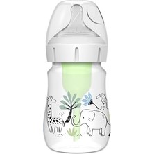 Orevio 150 ml Pp Geniş Ağızlı Anti-Kolik Options+, Orman Fil Desenli, Tekli Paket