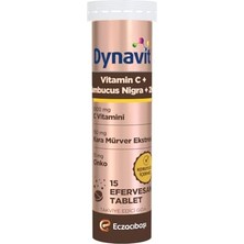 Orevio Vitamin C & Sambucus Nigra & Çinko 15 Efervesan Tablet - Bağışıklık - Karışık Meyve Aromalı