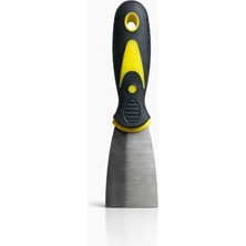 Orevio Metal Spatula, Çelik Bıçaklı Macun Kazıyıcı, Sarı-Siyah, 50 mm