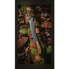 Orevio Karbon Çelik Outdoor Kamp Baltası 38 cm Kök Ceviz Saplı Yz-2