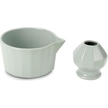 Orevio Seramik Chawan Matcha Çayı Köpürtme Kasesi ve Whisk Tutucu MT247