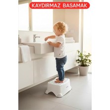 Orevio Herza House Çocuk Kaymaz Basamak | Tabure Beyaz-Pembe Tek Ebat