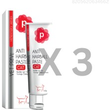 Petitle Anti Hairball Paste Kediler Için Tüy Yumağı Önleyici Malt Macunu 100 gr 3 Adet