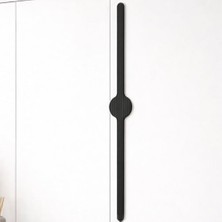 Orevio 800 mm Siyah Metal Saral Çizgili Mat Çekmece Kulp Gardrop Dolap Kapak Kulp Modern Mobilya Uyumlu