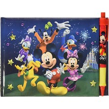 Orevio 85231 Mickey ve Arkadaşları Kalemli Deluxe Imza Kitabı