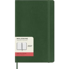 Moleskine 2027 12 Ay Günlük Ajanda L Boy 13X21 Cm. Yumuşak Kapak Mersin Yeşili