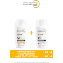 Orevio Photoderm Xdefense Antioksidan Etkili Güneş Koruyucu Spf 50+ Renksiz ve Renkli 40 ml + 40 ml Set