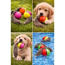 Mixoyuncak Kuyruklu Top Köpek Oyuncağı – Dayanıklı Vinil Top Evcil Hayvan Oyuncağı
