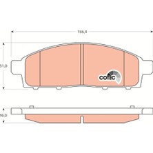 Orevio Mitsubishi L200 2.5 Di-D 10-15 Ön Fren Balatası GDB3435
