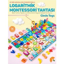 Orevio Montessori Tahtası 8'i Bir Arada, Çok Fonksiyonlu Balık Tutma ve Eşleştirme