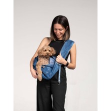 Orevio Mavi Jean Köpek Ana Kucağı ve Taşıma Çantası, 0-8 kg