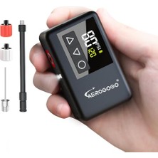 Orevio 120 Psı Şarj Edilebilir Mini Bisiklet Pompası; Dijital Basınç Göstergeli Bisiklet Pompası, 108 G Taşınabilir Bisiklet Hava Pompası Lastik Şişirici, Dağ, Presta ve Schrader Supabı, Önceden