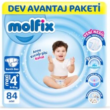 Orevio 4+ Beden Maxi Plus Bebek Bezi, 84 Adet, Kanal Teknolojili Dev Avantaj Paketi