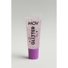 Orevio Glitter Lip Gloss No:01 Lila - Mor Simli, Uzun Süre Kalıcı ve Işıltılı Dudak Parlatıcısı