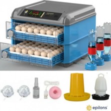 Pileli Store 128 Yumurta Kapasiteli Tam Otomatik Kuluçka Makinesi - Civciv, Kaz, Hindi ve Ördek Yetiştiriciliği EPO-128M