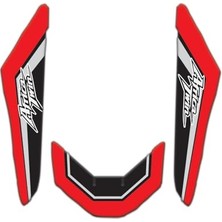 Orevio Honda Africa Twin CRF1100L 2016-2025 Uyumlu Çamurluk Pad Seti Siyah Kırmızı