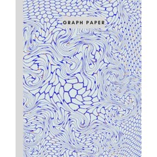 Orevio 8" x 10" Graph Paper; Twisted Beehive, 106 Pages, Blue + Orange On White: Imperial 1/4” Squared White Graph Paper And High Quality Gloss Cover By Elizabeth Banks
